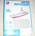 Модель для сборки 3D-пазл Линейный корабль 120 деталей Super Battleship Magic Puzzle